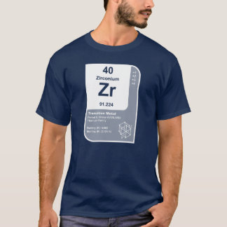 Zirconium (Zr) Tee Shirt
