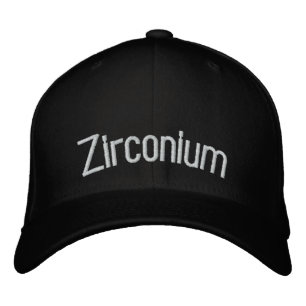 Zirkonium Broderad Keps