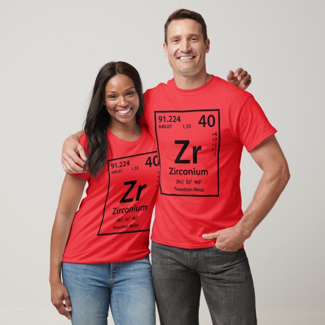 Zirkonium Inslag (svart) T Shirt (Unisex)
