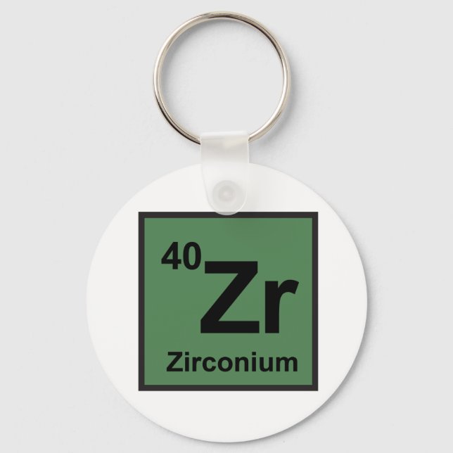 Zirkonium Keychain Nyckelring (Framsida)