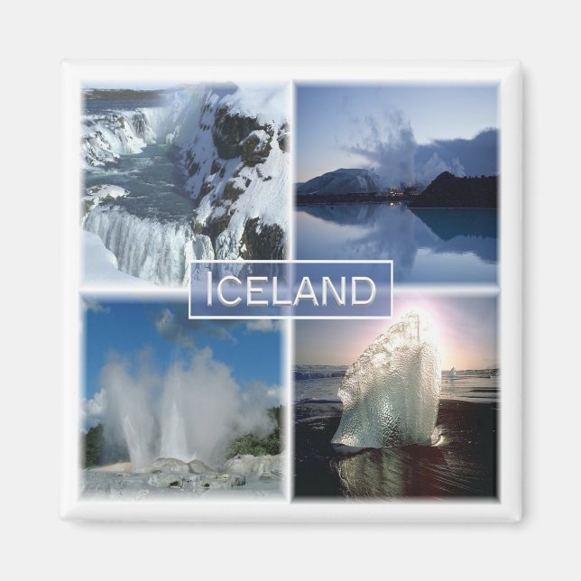 zIS001-Island - Utfyllnad Magnet (Framsidan)