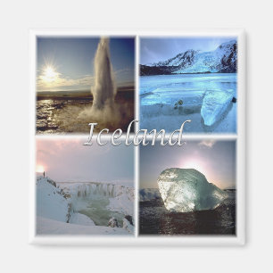 zIS002-ISLAND, Fridge Magnet