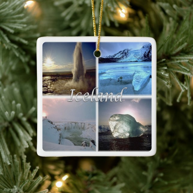 zIS002-ISLAND Julgransprydnad Keramik (Träd)