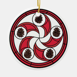 zisakornament julgransprydnad keramik