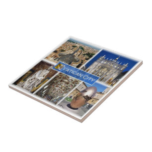 zIT000 ROME Vatikanstaten. Sankt Peter's Square Kakelplatta