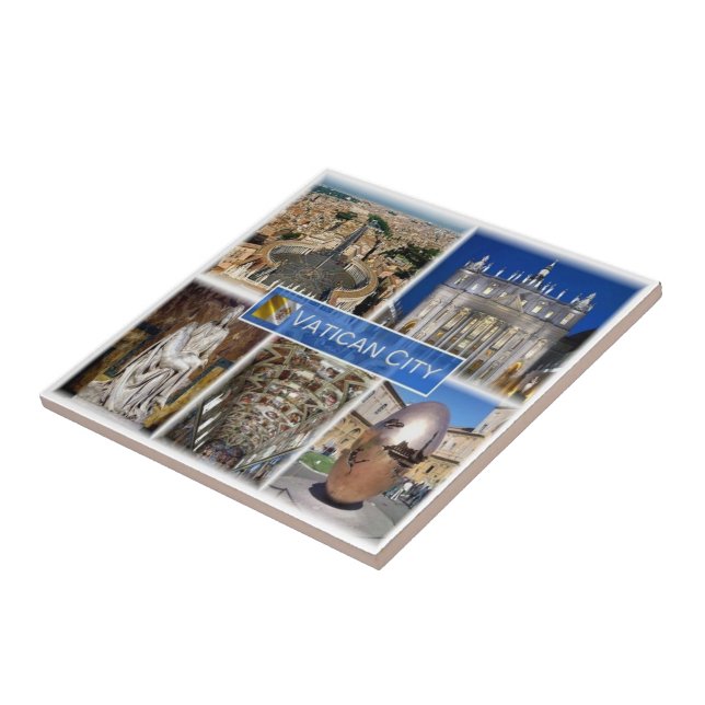 zIT000 ROME Vatikanstaten. Sankt Peter's Square Kakelplatta (Sidan)