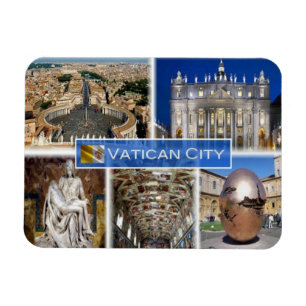 zIT000 ROME Vatikanstaten. Sankt Peter's Square Magnet