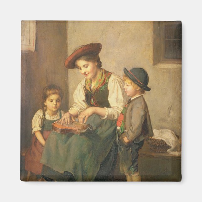 Zither Player Magnet (Framsidan)