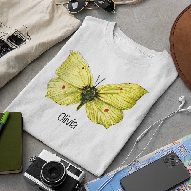 Zitronenfalter Tee (Your Name Yellow European Butterfly Tee)