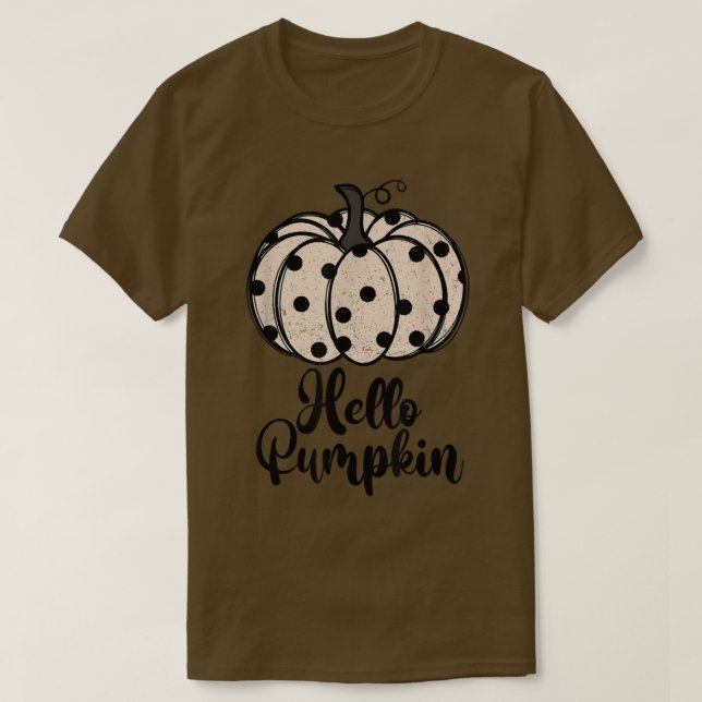 Zj4w Hej Pumpkin White Pumpkin - höstfallsfrekvens T Shirt (Design framsida)