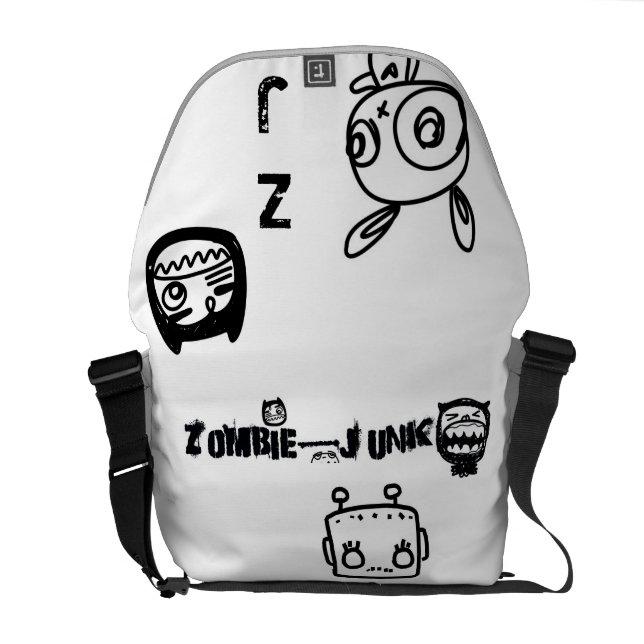 ZJ brännmärker messager hänger lös modellerar 1 Messenger Bag (Öppen Baksida)