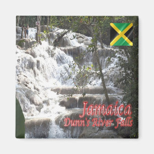 zJM009 JAMAICA,Dunns flodvallar, Amerika, Fridge Magnet