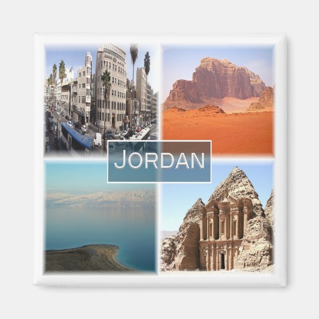 zJO004 AMMAN panorama, Jordanien, Asien, Fridge Magnet (Framsidan)