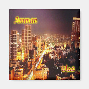 zJO007 AMMAN panorama, Jordanien, Asien, Fridge Magnet