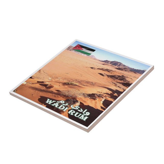 zJO017 öknen WADI RUM, Jordanien, Asien, Kakelplatta (Sidan)