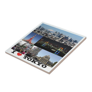 zJP003 i kärlek TOKYO, Japan, Asien, Kakelplatta