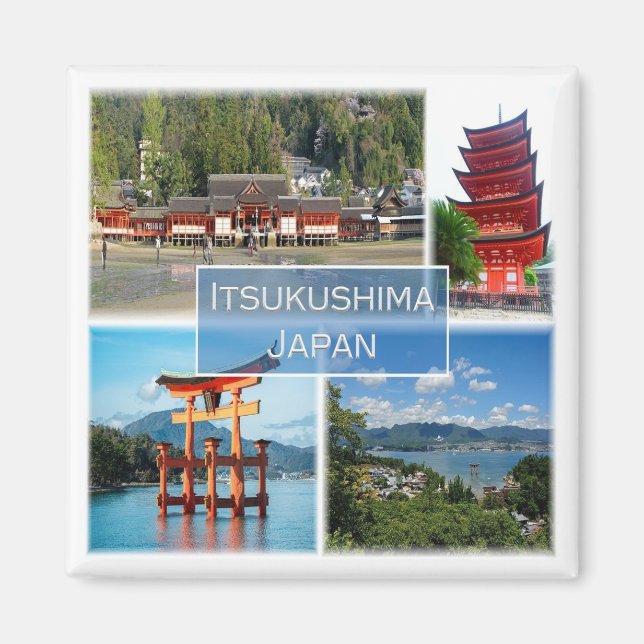 zJP004 ITSUKUSHIMA MIYAJIMA, Japan, Fridge Magnet (Framsidan)