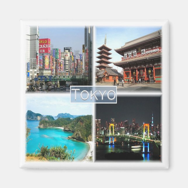 zJP005 TOKYO Japan, Asien, Fridge Magnet (Framsidan)