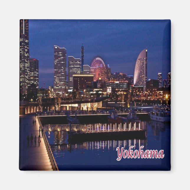 zJP006 YOKOHAMA, Japan, Asien, Fridge Magnet (Framsidan)