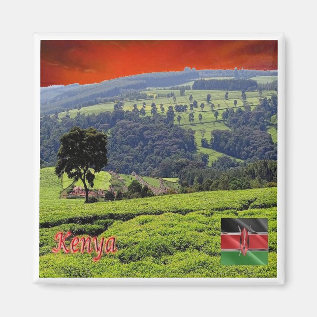 zKM006 KOMORERNA, Panorama, Afrika, Kylskåp Magnet (Framsidan)