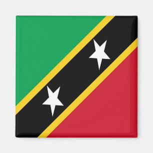 zKN001 SAINT KITTS and NEVIS, FLAGGA, Amerika,Frid Magnet