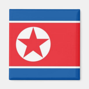 zKP001 Nordkoreas FLAGGA Nordkorea, Fridge Magnet