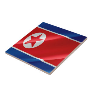 zKP002 Nordkorea som väver Nordkorea Kakelplatta