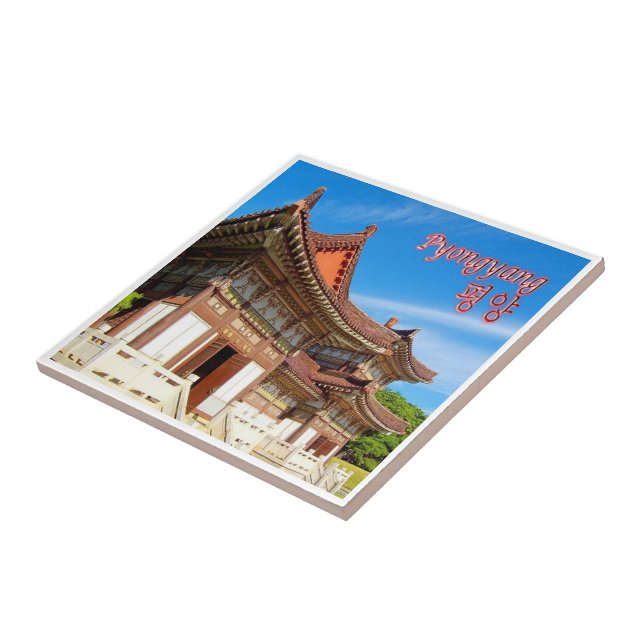 zKP005 Grav Kung Tongmy, PYONGYANG, Nordkorea Kakelplatta (Sidan)