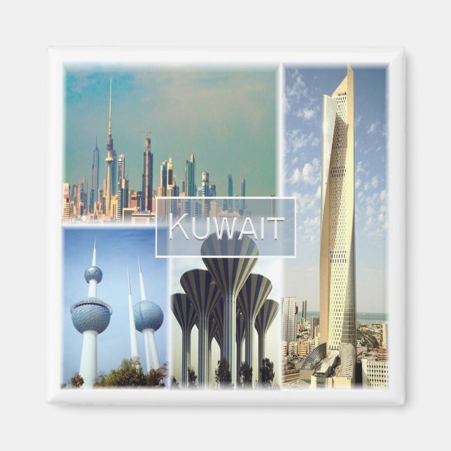 zKW003 KUWAIT mosaic, Asien, Fridge Magnet (Framsidan)