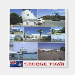 zKY005 GEORGE TOWN, Mosaic, Caymanöarna, Fridge Magnet