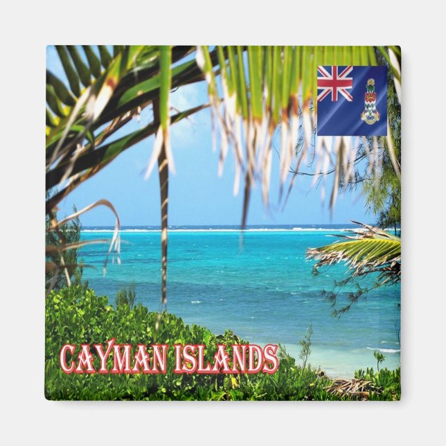 zKY009 CAYMAN-ÖARNA, Inside the Reef, Fridge Magnet (Framsidan)