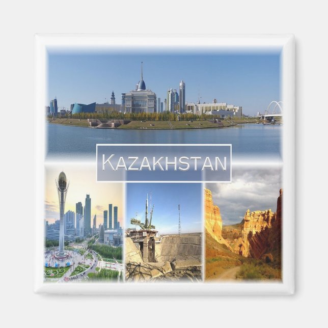zKZ003 ASTANA, Kazakstan, Asien, Fridge Magnet (Framsidan)