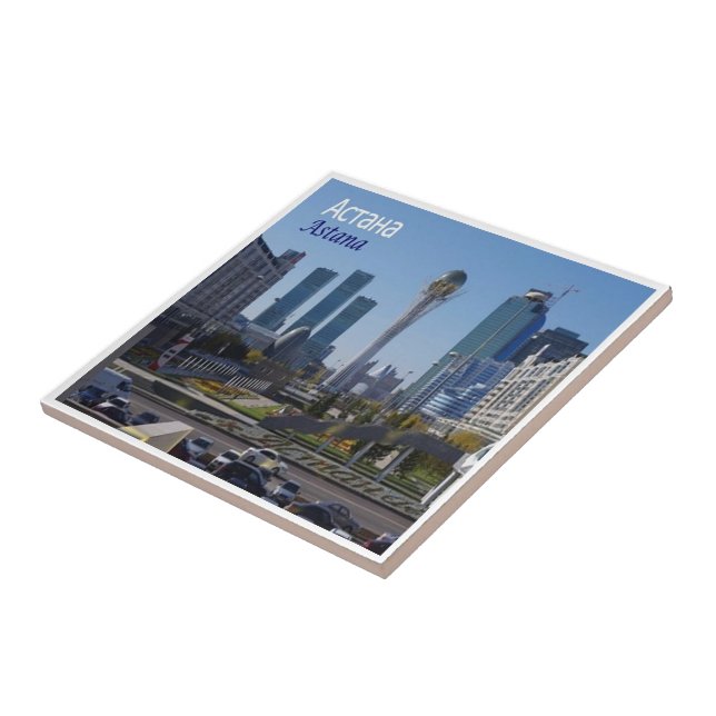 ZKZ009 ASTANA panorama, Kazakstan, Asien Kakelplatta (Sidan)