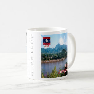 zLA006 LUANG PRABANG Mekong, Laos, Asien. Kaffemugg
