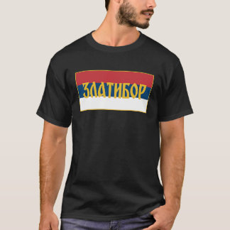 Zlatibor Planina Tornik Srpska Zastava Serbisk Fla T Shirt