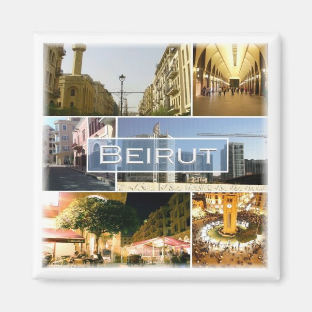 zLB003 BEIRUT, Libanon, Asien. Fridge Magnet (Framsidan)