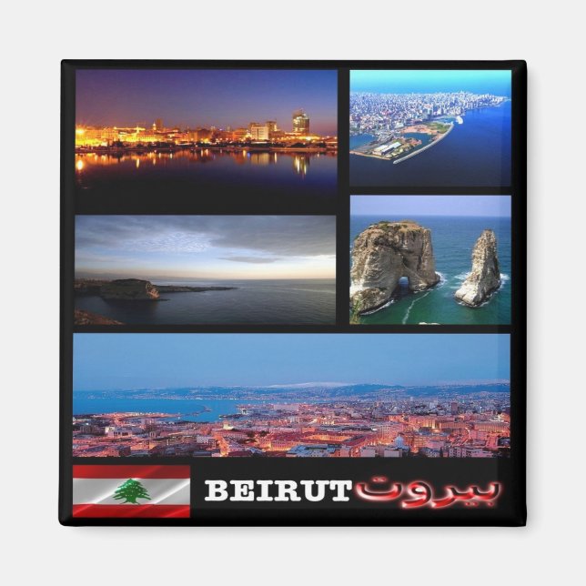 zLB006 BEIRUT mosaic, Libanon, Asien, Fridge Magnet (Framsidan)