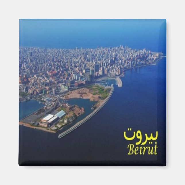 zLB010 BEIRUT City, Libanon, Asien, Fridge Magnet (Framsidan)