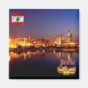 zLB012 BEIRUT i centrala staden, Libanon, Asien, F Magnet