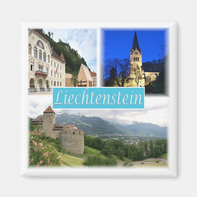 zLI003 VADUZ Liechtenstein, Frankrike Magnet (Framsidan)