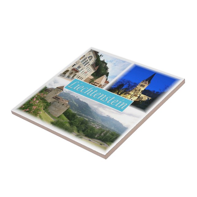 zLI003 VADUZ Liechtenstein Kakelplatta (Sidan)