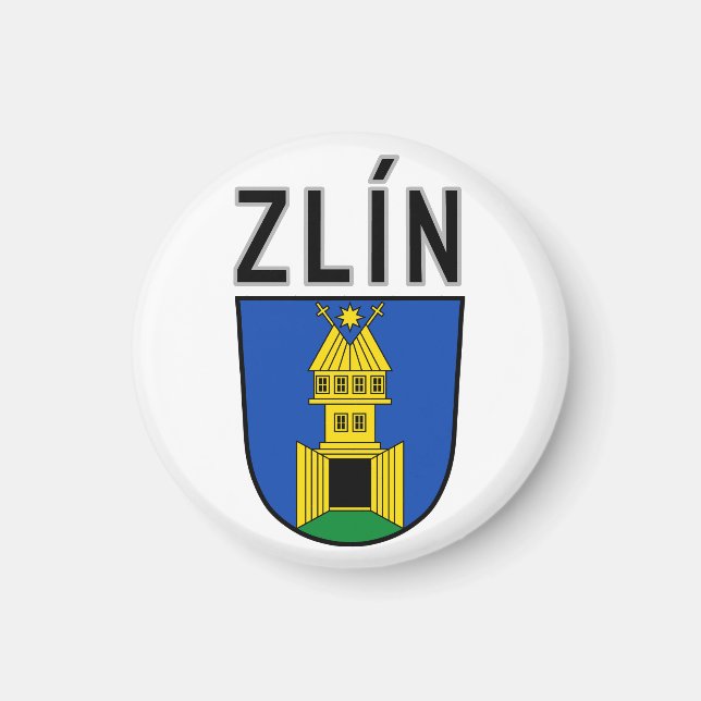 Zlíns vapen, Tjeckien Magnet (Framsidan)