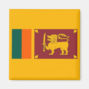 zLK001 Sinhalese FLAGGA Sri Lanka, Fridge Magnet