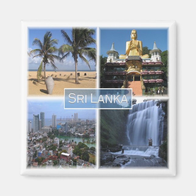zLK004 SRI LANKA mosaic, Asien, Fridge Magnet (Framsidan)