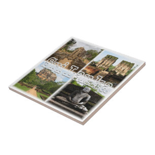 zLK006 SRI LANKA-kollage, Asien, Kakelplatta