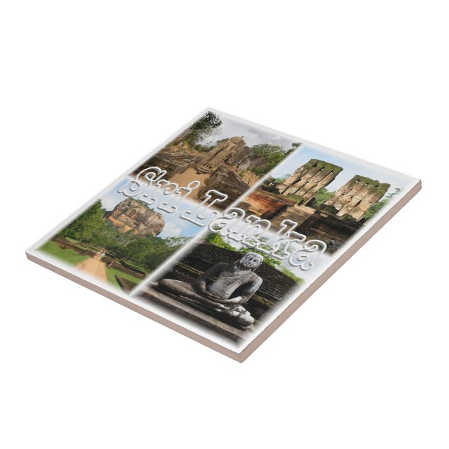 zLK006 SRI LANKA-kollage, Asien, Kakelplatta (Sidan)