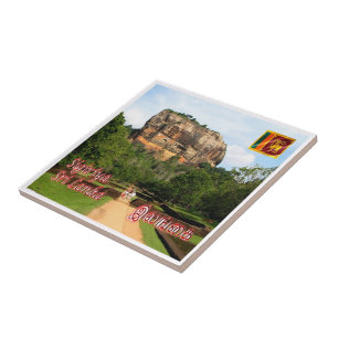 zLK007 SIGIRIYA STEN FORTRESS, Sri Lanka, Kakelplatta