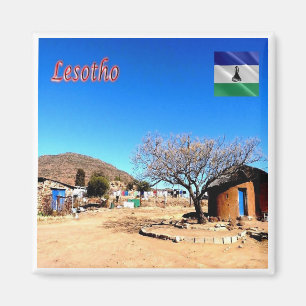 zLS008 LESOTHO, Mantsase, Afrika, Fridge Magnet