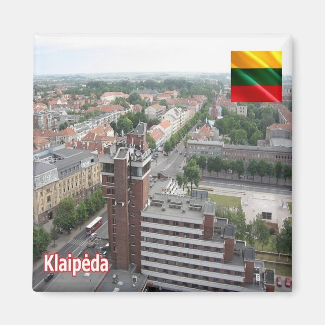 zLT013 KLAIPEDA, Litauen, Fridge Magnet (Framsidan)