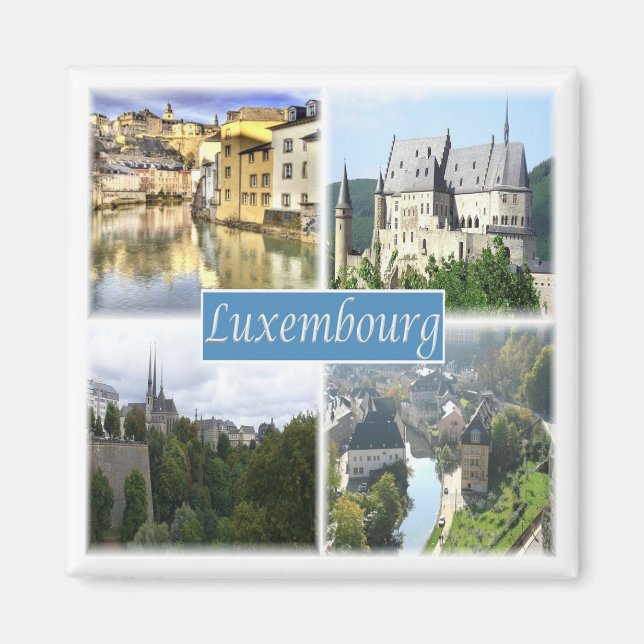 zLU003 LUXEMBURG, Fridge Magnet (Framsidan)